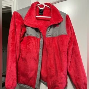 Pink Fleece North Face Jacket